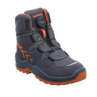 LOWA Jungen- Snowboot Membran Dunkelblau Textil Winterstiefel