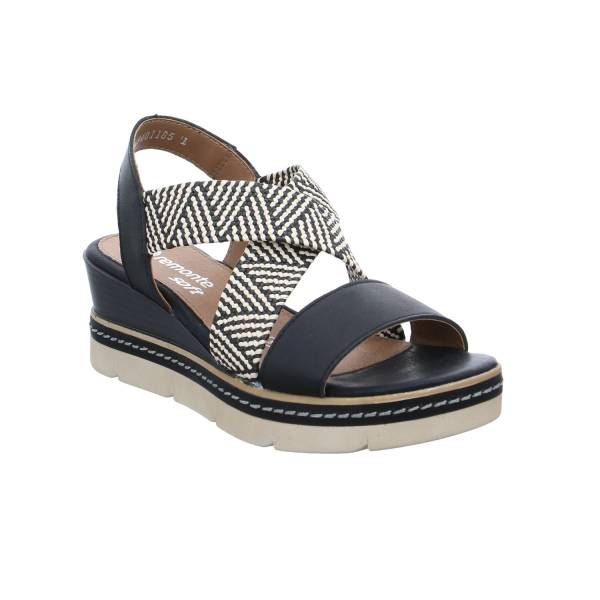 Bild 1 - REMONTE Sandalette Schwarz Leder