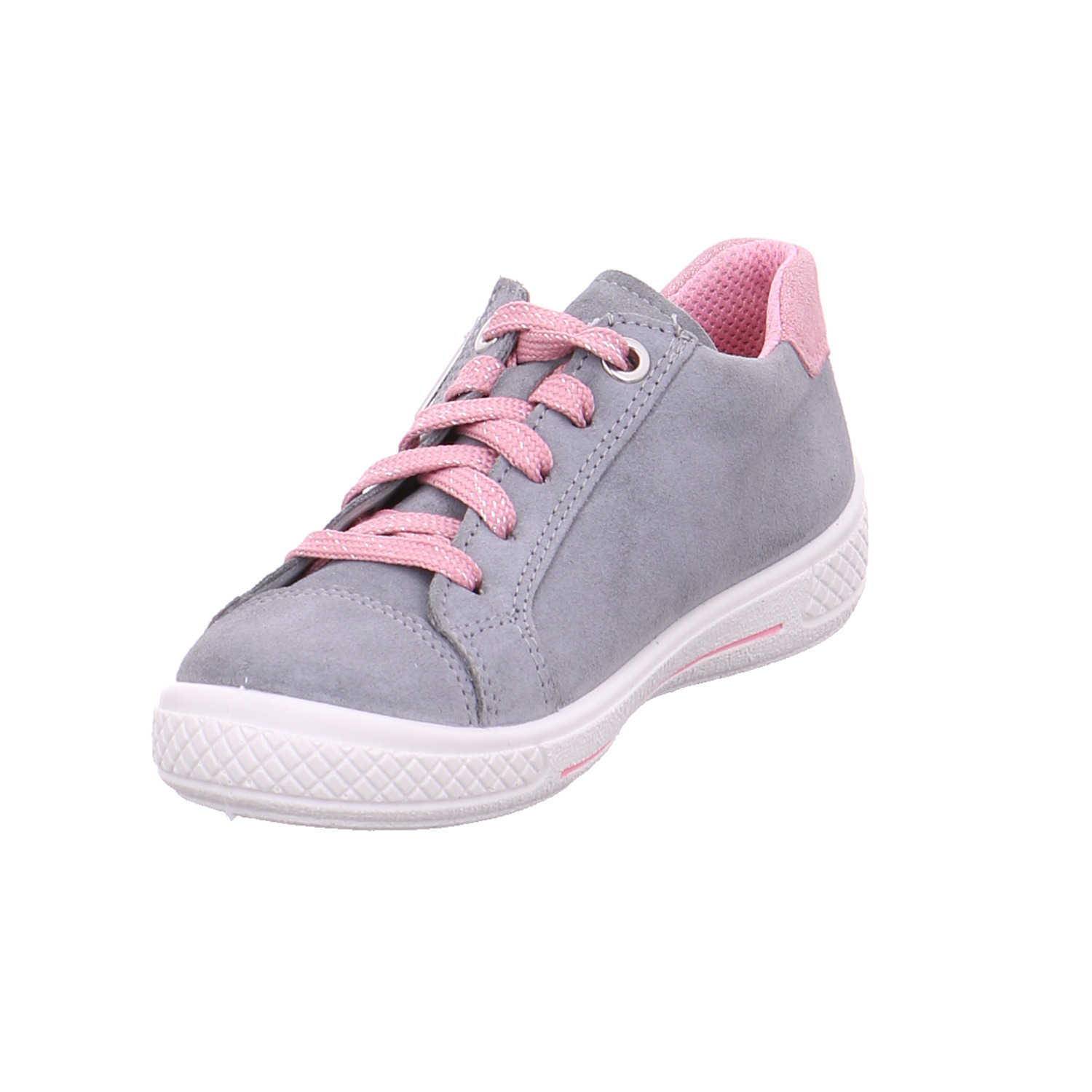 SUPERFIT Kleinkinder-Halbschuh Binder Silber Leder Sneaker YB8299