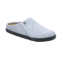 BIRKENSTOCK Hausschuh Hellgrau Textil