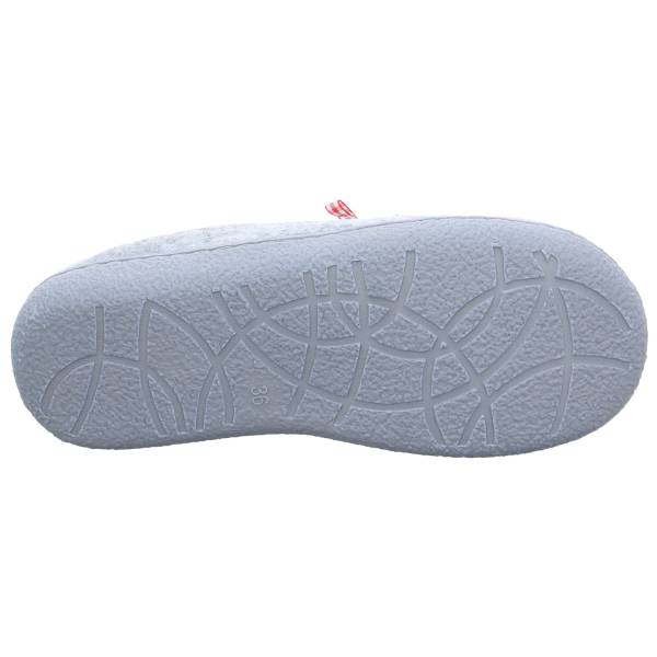 Bild 5 - Shoes4all Hausschuh Hellgrau Synthetik