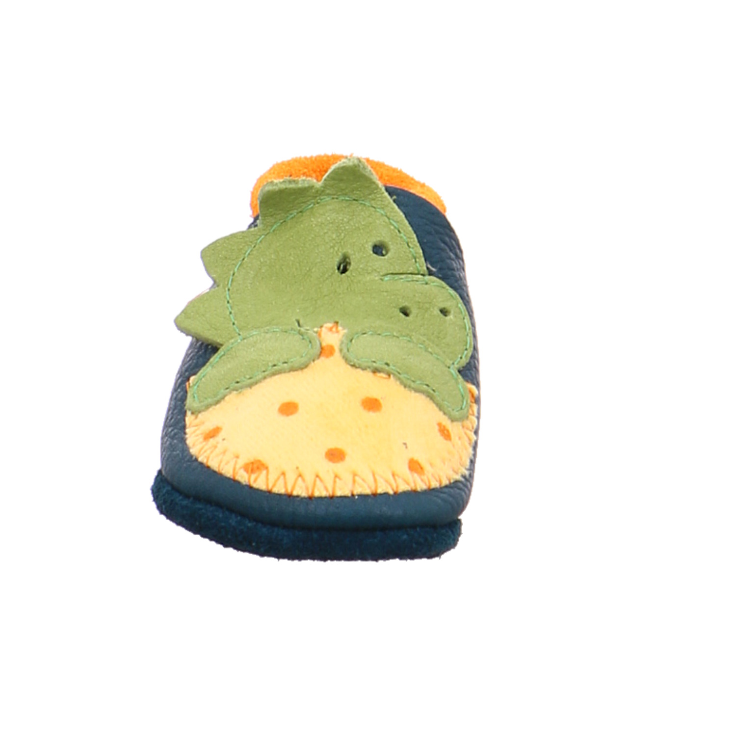ORANGENKINDER Krabbelschuh Blau Leder soft sole YB7191