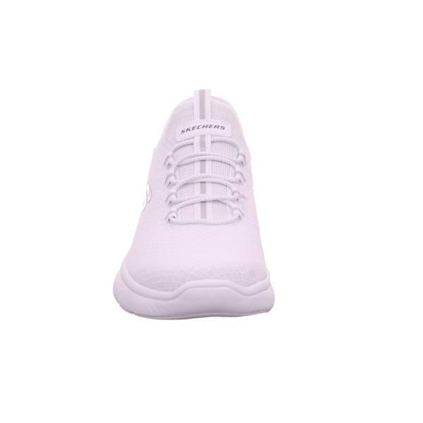 Bild 2 - SKECHERS Halbschuhe Sneaker Stoff Weiss Synthetik