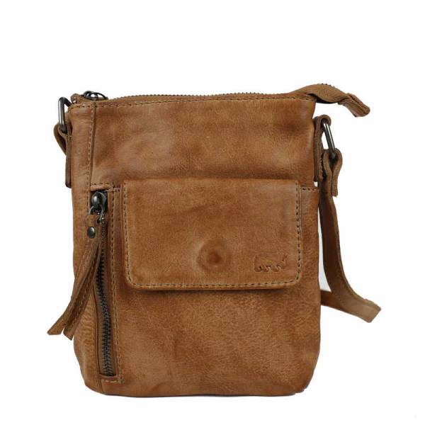Bild 1 - BEAR DESIGN Handytasche Taupe Leder Handybag
