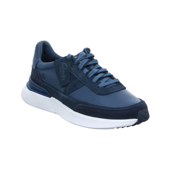 Bild 1 - CLARKS Halbschuhe Sneaker Blau Leder