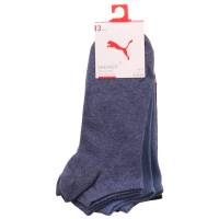 PUMA SOCKEN Freizeitsocken Blau Textil 3-ER Pack