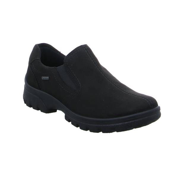 Bild 1 - ARA Comfort-Slipper Schwarz Lederimitat Wechselfussbett und Gore-Tex
