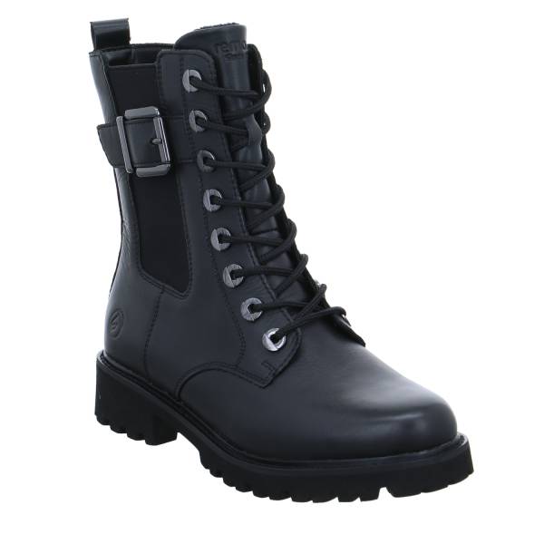 Bild 1 - REMONTE Boot Schwarz Leder mit Wechselfussbett