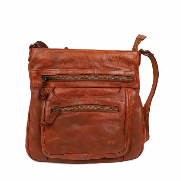 Bild 1 - BEAR DESIGN Umhängetasche Cognac Leder