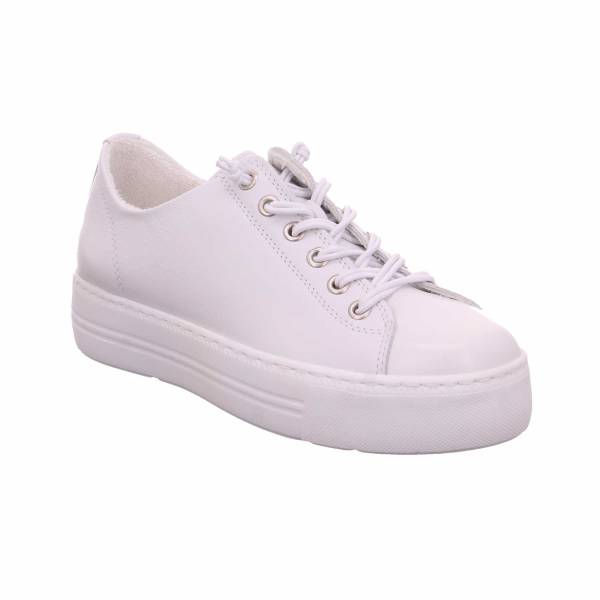 Bild 1 - SCHUHENGEL Sneaker Weiss Leder mit Wechselfussbett